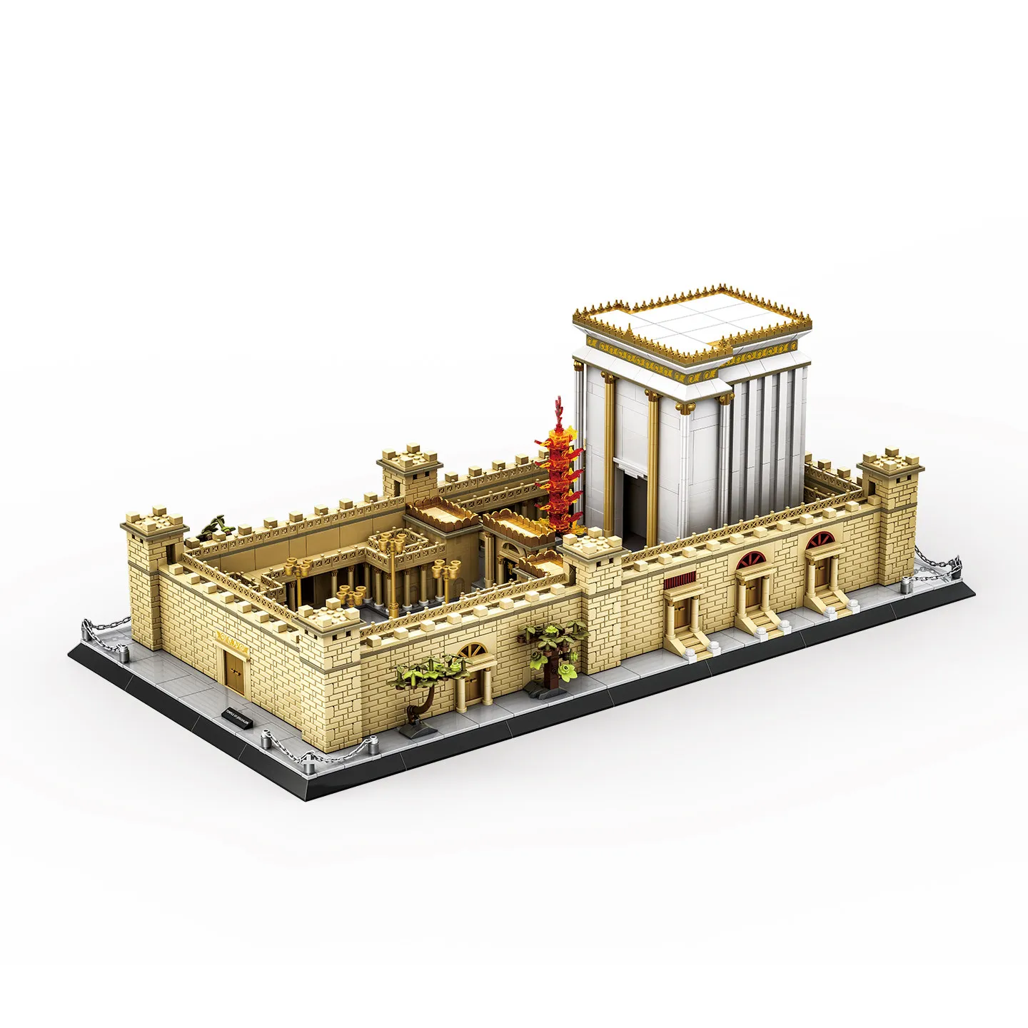 MOC Jerusalem-Tempel Historisches Modell - Großes Architektur-Bauset, Komplexes Geschenk für Jugendliche & Erwachsene