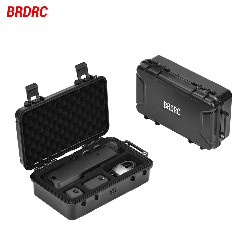 BRDRC Waterproof Hard Case for Insta360 Luna Ultra Portable Carrying Storage Bag Accessory Combo Suitcase With Hand Strap