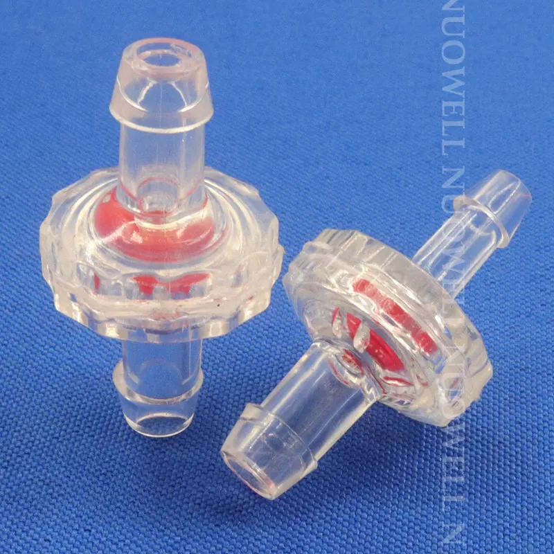 200~5pcs Plastic Air Pump Non-Return Valve Aquarium Fish Tank Soft Hose Barbed Joints One-way Transparent Mini Hose Check Valve