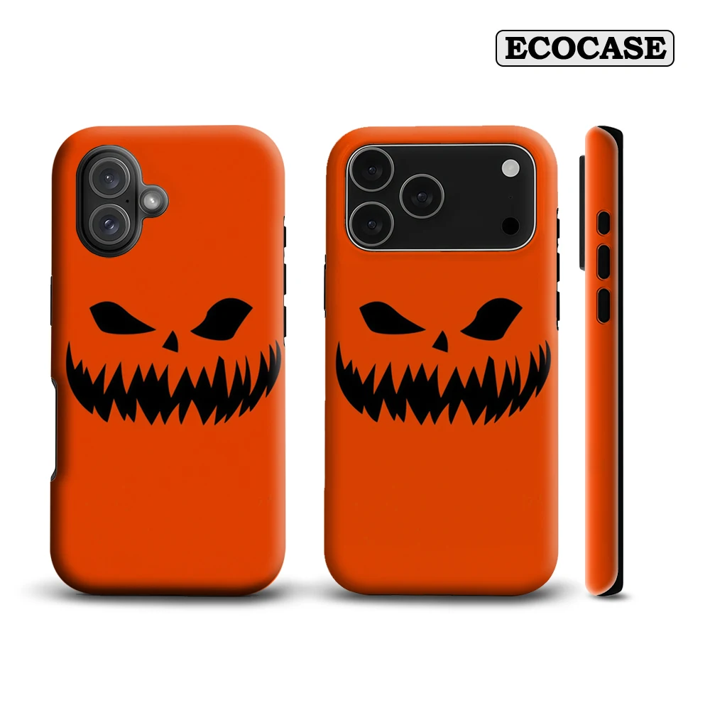 Halloween Evil Pumpkin IPhone 17 Must-Haves Handyhülle für IPhone 17 16 15 14 13 12 11 Pro Max Plus Doppelschichtige Rückseite