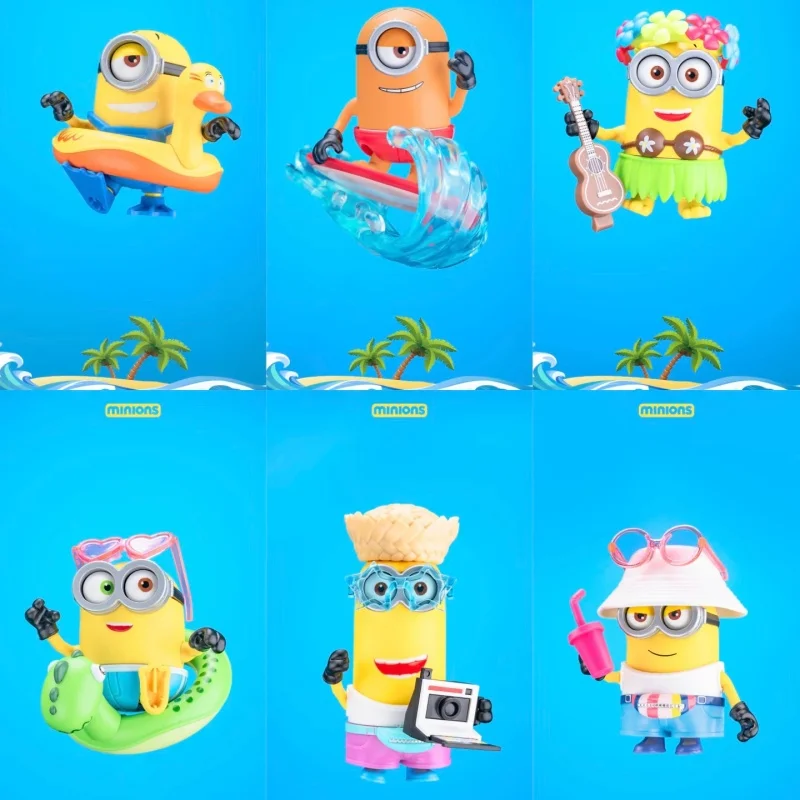 

Новый Blokees Minions Building Block Toy Bob Dave Phil Caveman Кевин Тим Стюарт Фигурки Модель Слепая коробка Детский подарок на день рождения