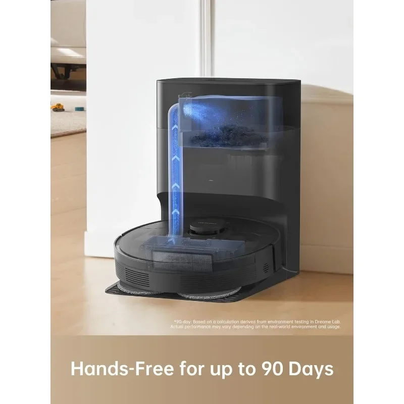 Robot vakum dan pel Empty Mop, kosong otomatis Ideal untuk bulu hewan peliharaan, lantai keras dan karpet