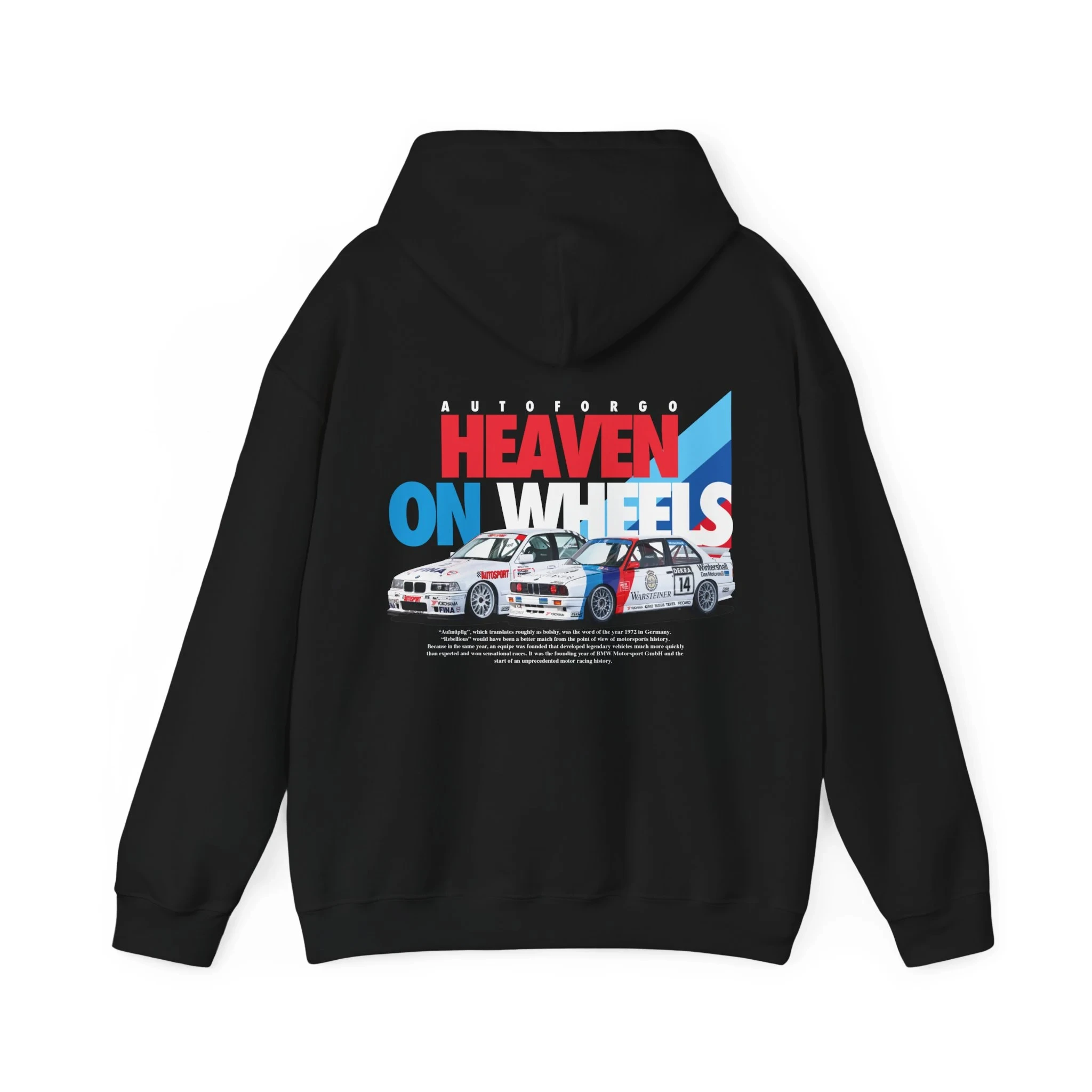 Sweat à capuche BMW Golden Era Heaven, inspiré de la course DTM, par AutoForgo, cadeaux pour les gars de voiture, passionnés de voitures, course Vintage Vintage