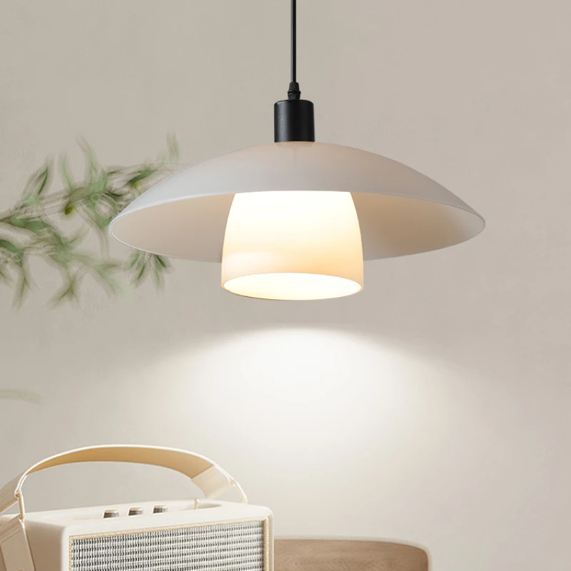 

Nordic LED Pendant Lamp is Used for Bedroom Foyer Kitchen Dining Room E27 White 3-Colors Dimmable With Remote Lamp Decoration