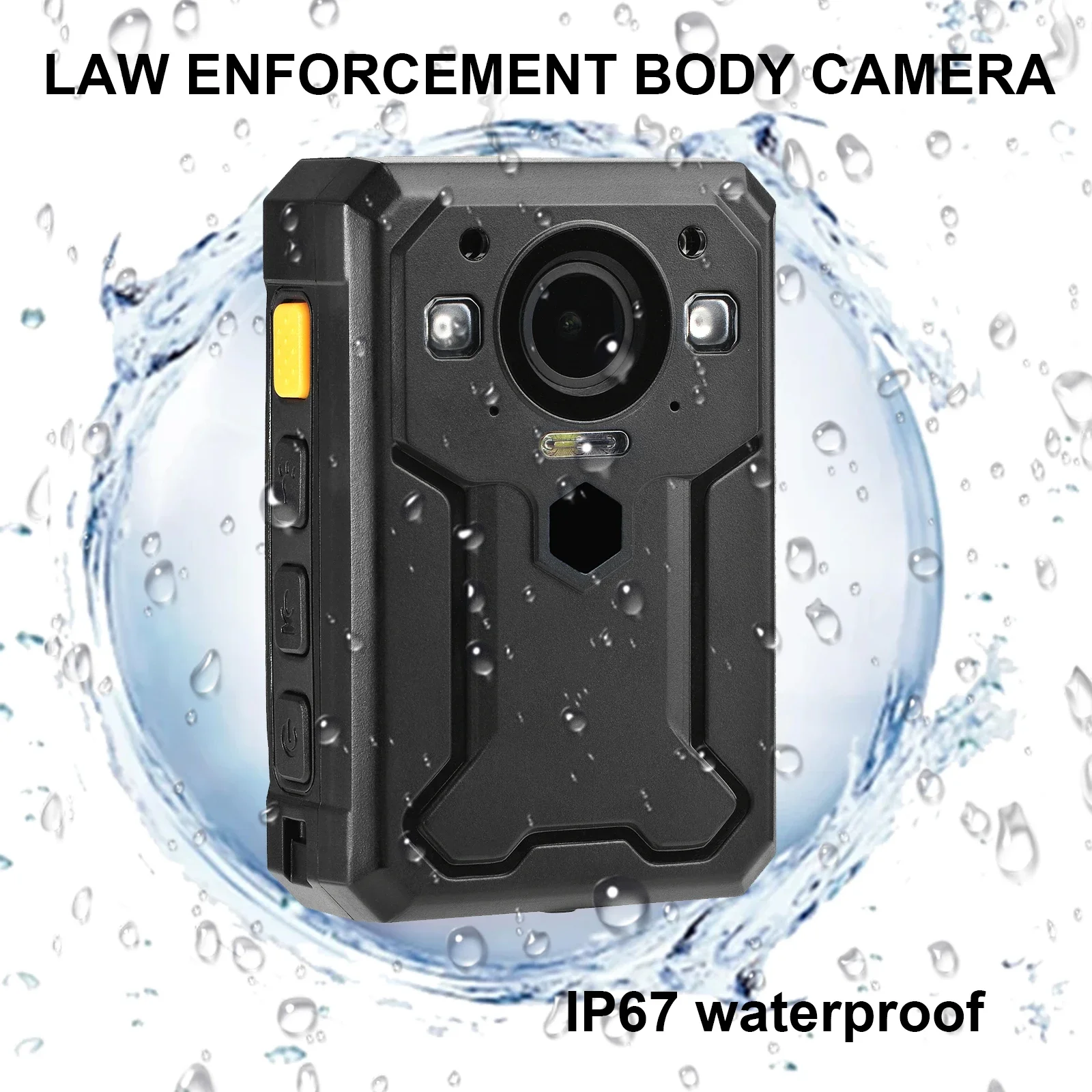 BC607 Body Worn Camera 4G WIFI GPS HD 1440P Live broadcast in real time Intercom function,IP67 waterproof