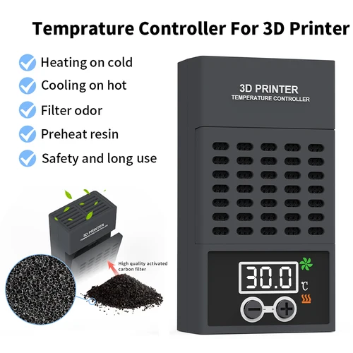 Imagen 1 del producto Mini calentador para ELEGOO,ANYCUBIC,CREALITY LCD DLP resina LCD controlador de temperatura de impresora 3D termostato de calefacción Control de temperatura