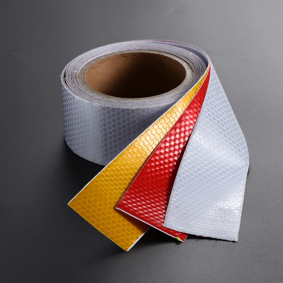 3 rouleaux de bande réfléchissante 300x5cm, autocollant d'avertissement de barrière de sécurité, étanche pour la Construction, les Zones de travail sur route, les tranchées