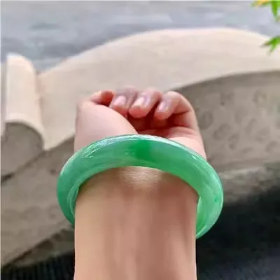 

zheru Jewelry Natural Burma Jade 54mm-62mm bracelet Exquisite Princess bracelet send girlfriend send mom