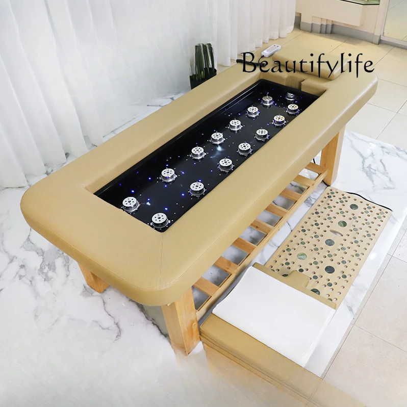 

Automatic Moxibustion-Free Bed Solid Wood Physiotherapy Steaming Bed for Beauty Salon