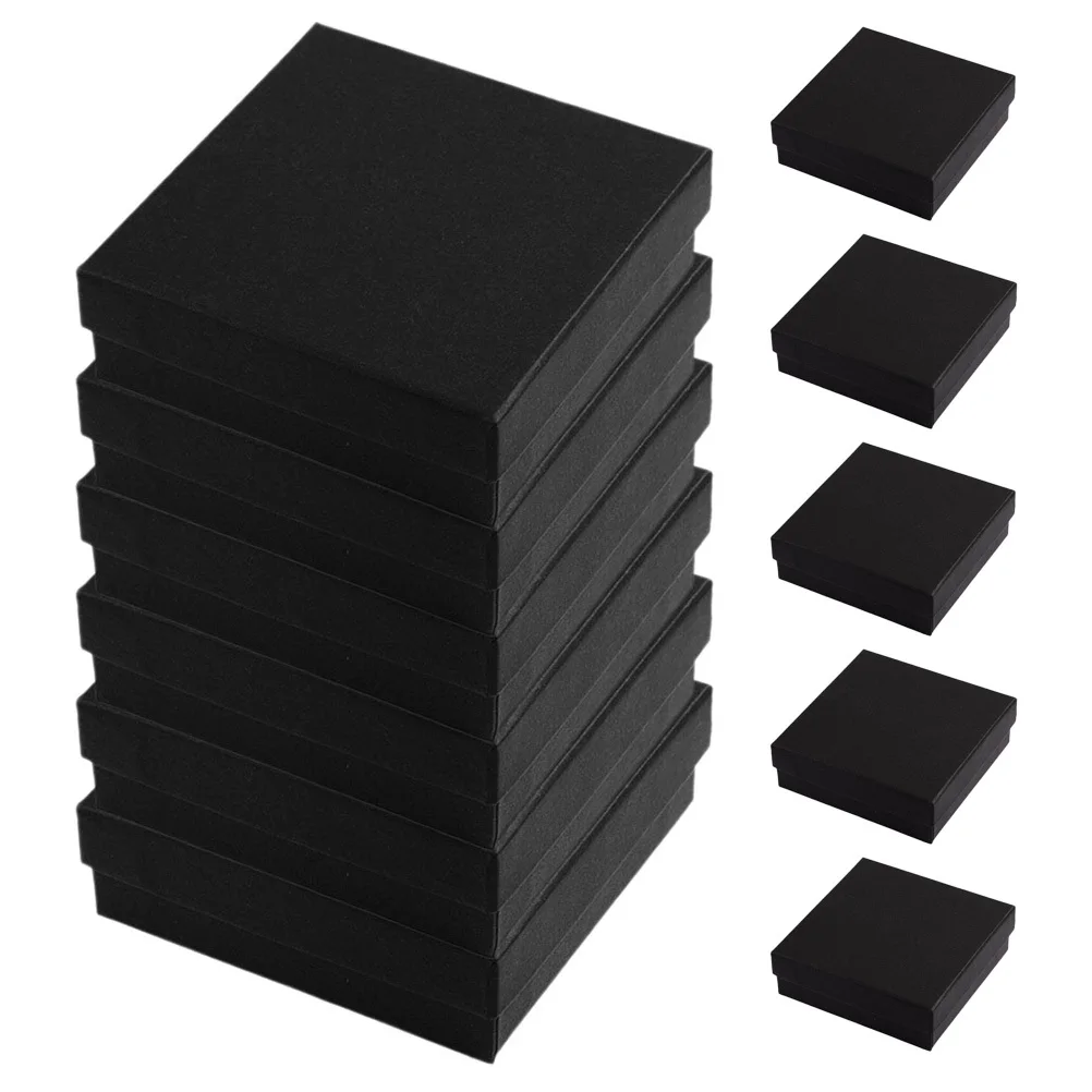 

20 Pcs Jewelry Packaging Box Necklace Boxes Cover Case Paper Small Earring Packing