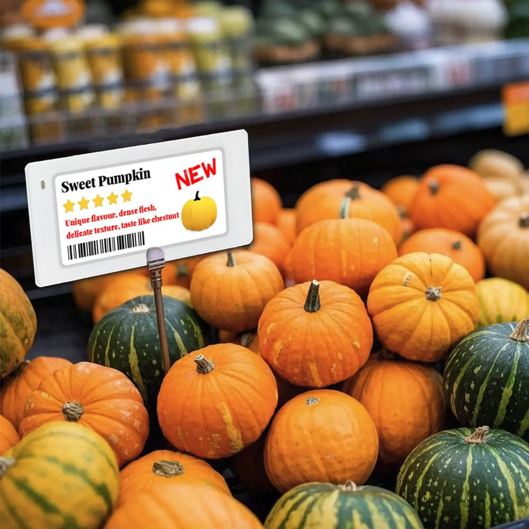 Etichetta per scaffale elettronico Cartellino del prezzo Cartellini dei prezzi per supermercato da 2,9 pollici Etichetta per scaffale elettronico BLE Esl