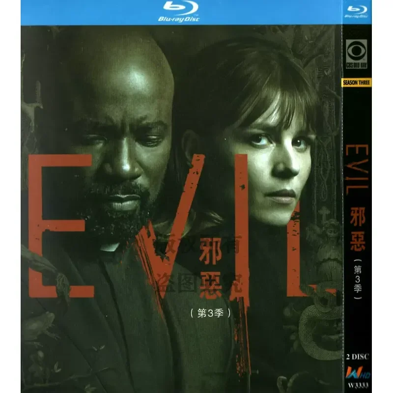 BD Blu-ray American Suspense Thriller Horror TV Series Evil Season 3 1080p High Definition 2 Disc