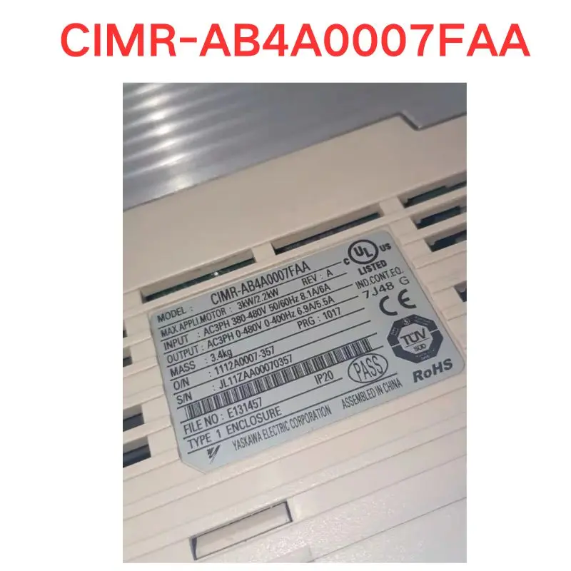 Used OEM disassembled parts CIMR-AB4A0007FAA inverter Functional test OK