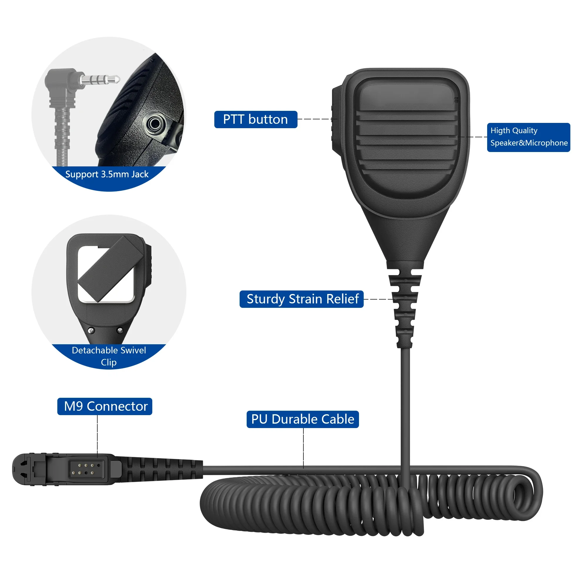 トランシーバーマイクスピーカー,防水,ip67,ヘッドフォンジャック,Motorola xir p6600 p6608 p6628 e8600 xpr3300 3500と互換性があります