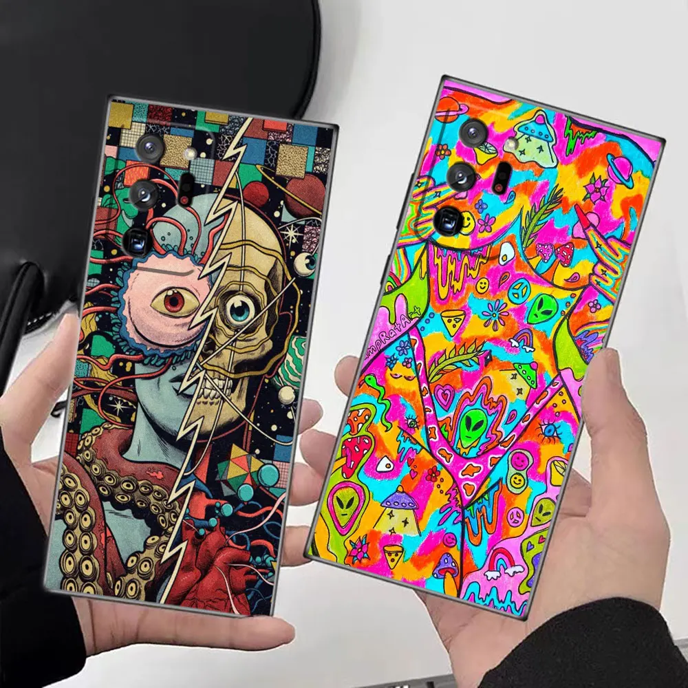 Phone Funda Case For Samsung Galaxy NOTE 20 10 9 8 M54 M53 M51 M33 M32 F14 M30 M23 M14 J8 J7 J6 Case Capa Coque Indie Hippie Art