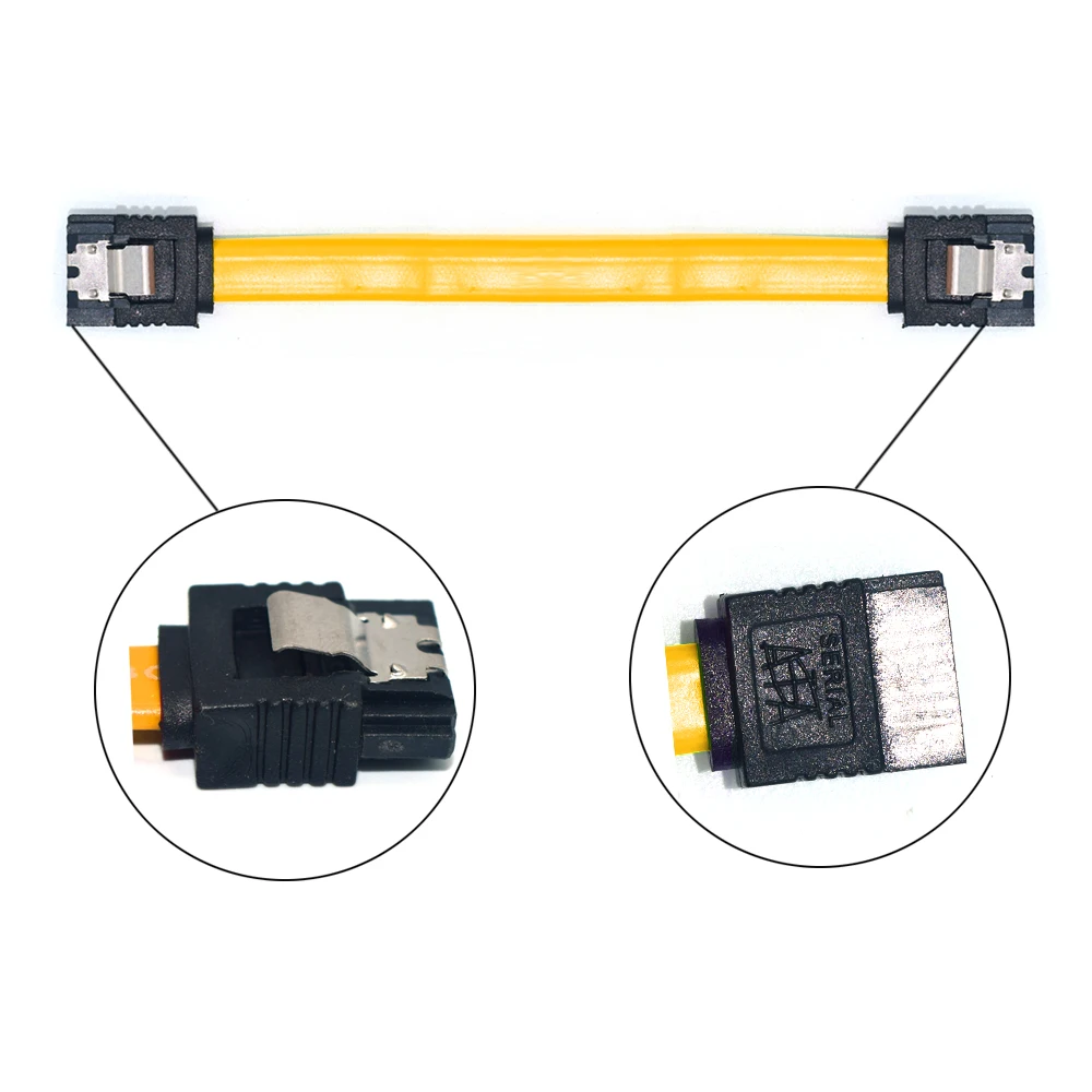 10 cm SATA 3.0 Datenkabel-Verbindungsadapter SATA III-Kabel für Festplattenlaufwerk SSD HDD Hochgeschwindigkeitsadapter Signalübertragung – Detail 3