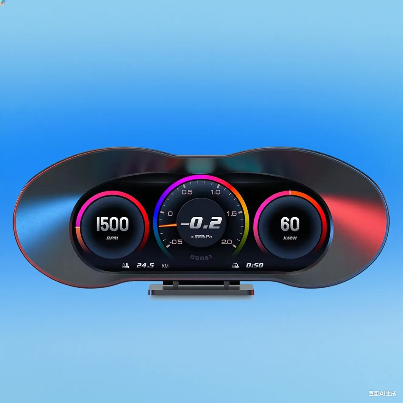 

2025 NEW Big 6.8 Inch LCD Touch Obd2 Gauges P5 GPS HUD Display Head up Display Speedometer for Cars 12 Languaes