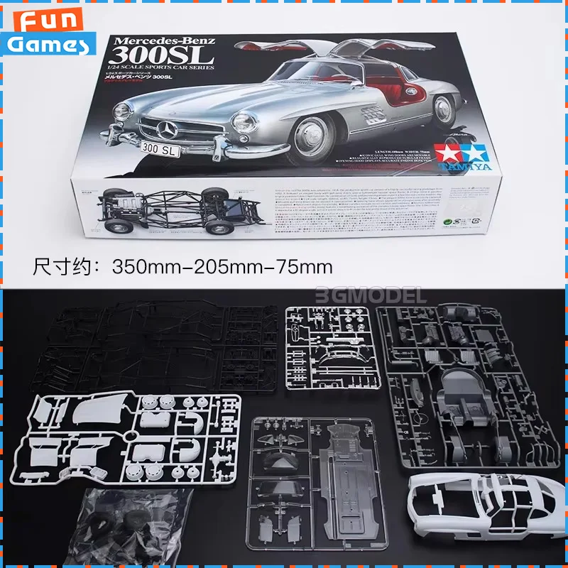 TAMIYA Assembling Car Models 1/24 24338 Mercedes Benz 300SL Sports Car Assemble Figure Model Decoration Children Birthday Gift