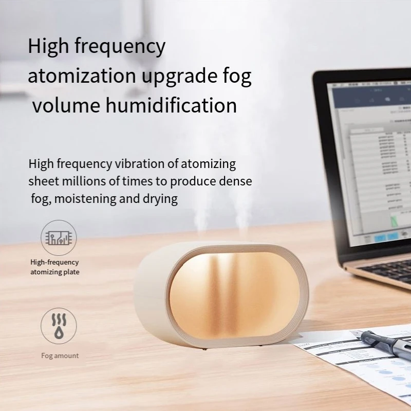 Humidificador portátil recargable, luz nocturna, humidificador pequeño para dormitorio, humidificadores de niebla para bebé, escritorio, oficina, sueño duradero