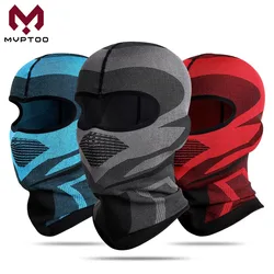 Pasamontañas transpirable para motocicleta, cubierta completa para cara, máscara para ciclismo, Motocross, casco para montar en motocicleta, gorros con forro para hombres y mujeres