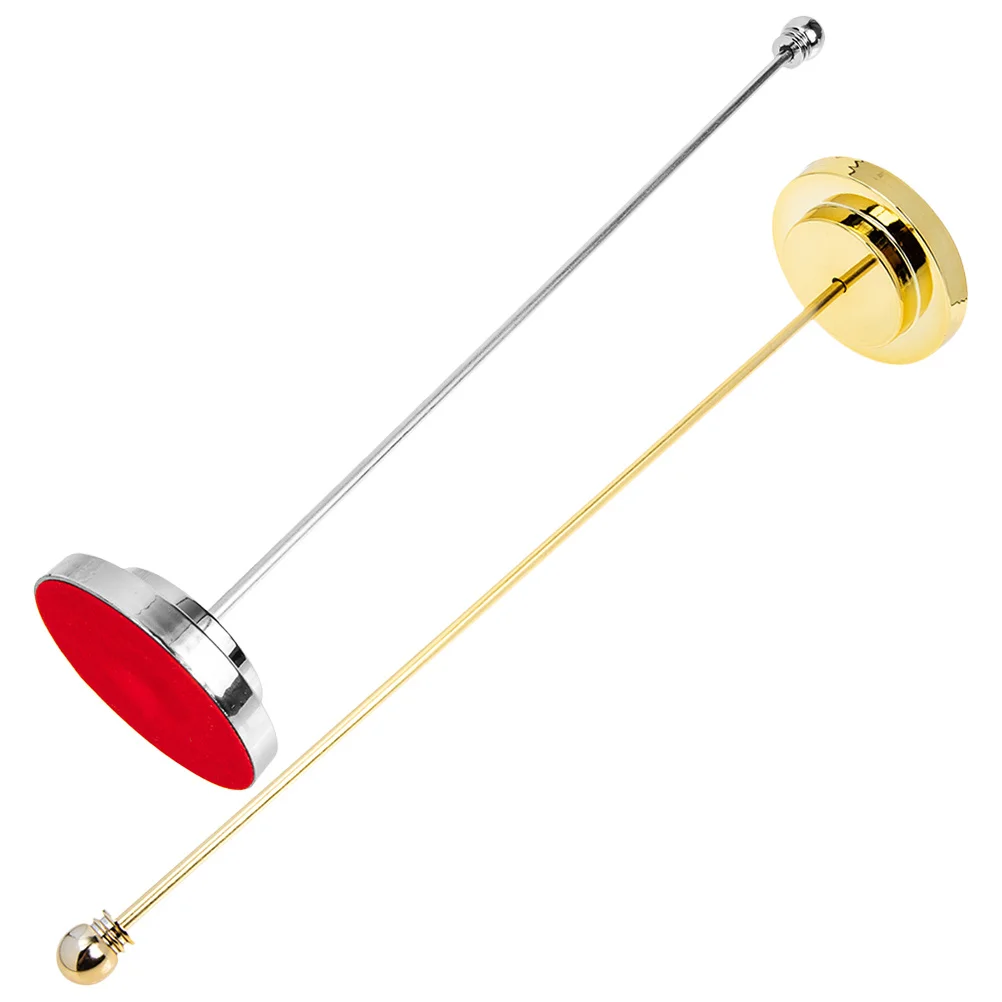 2Pcs Durable Metal Flagpole Desktop Holder Practical for Long Use Home Office Classroom Festivals Decorative Support