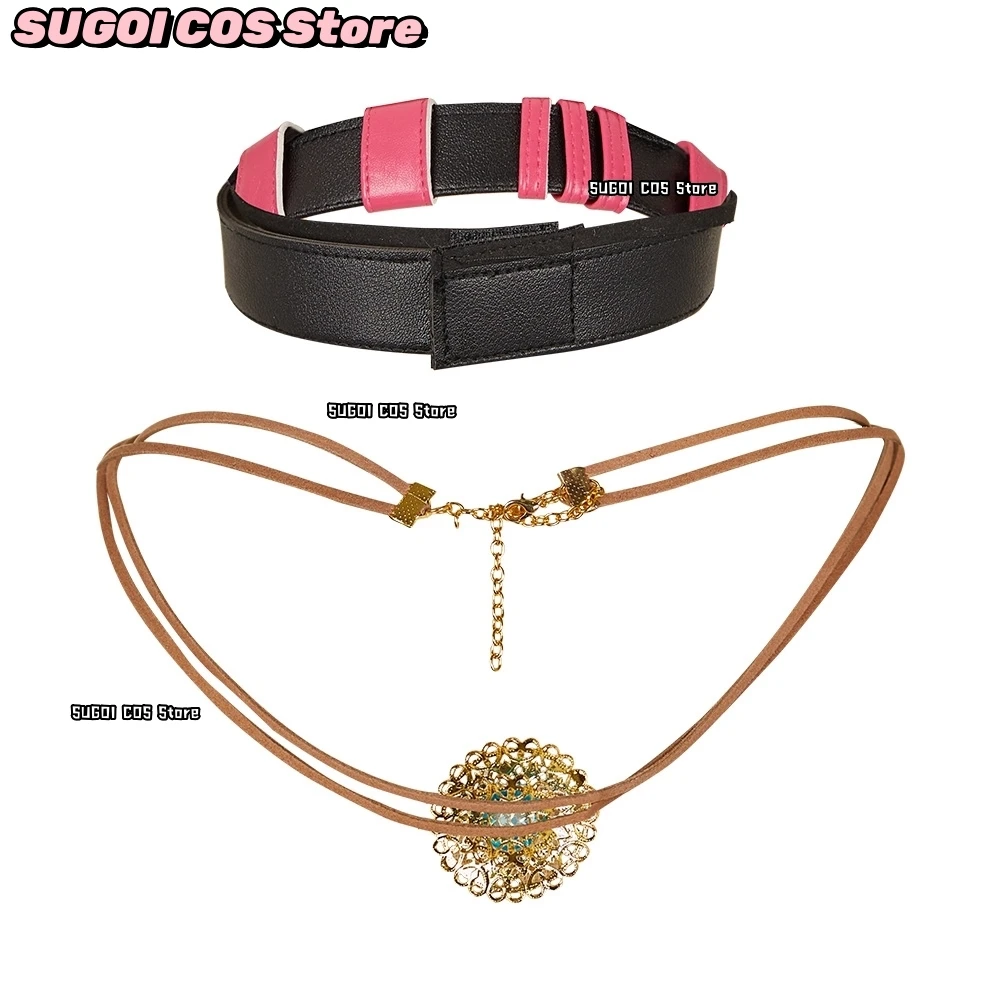 Arcane Jinx Cospaly Costumes Necklace Anime Game Arcane Season 2 Role-playing Jewerly Anime Party Wearing Chain