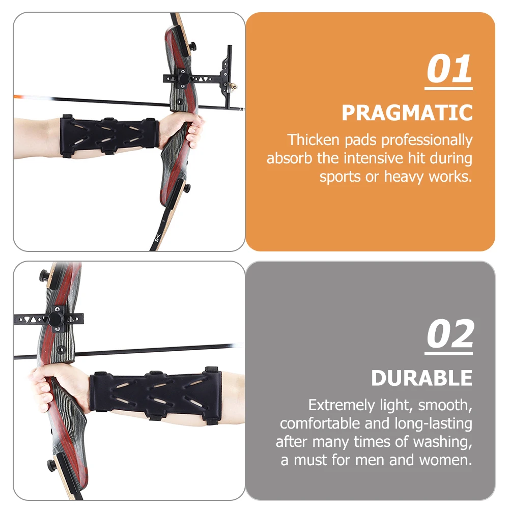 

1pc Breathable Arm Guard Recurve Arm Protector Thickened Pads Elastic Armguards For Sports Cycling Equipment