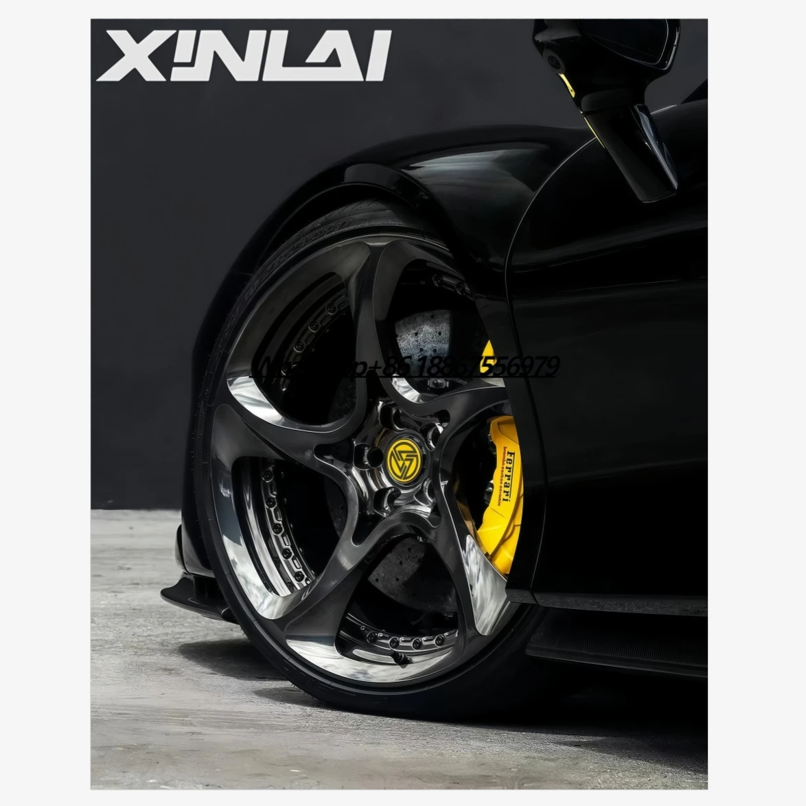 XINLAI Custom Super Deep Concave Aluminum Alloy 1-piece Forged Wheel Hubs 17-21 inches 5x112 5x114.3  Rims for