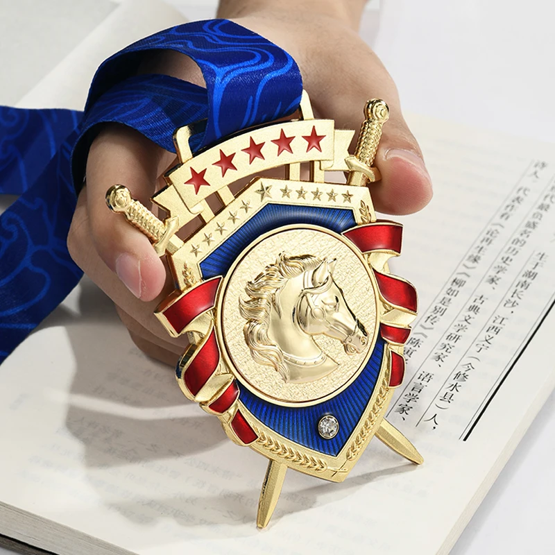 Customization Competition Metal Medal, Creative Running Competition Souvenirs Award Gift Box, Hanging Around the Neck Decor, 3Pc
