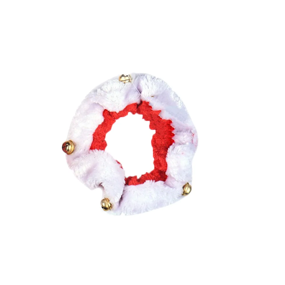 

Pet Santa Hat Collar Set Size M Fashionable Comfortable Christmas Dog Cat Party Holiday Accessory Pet Santa Hat