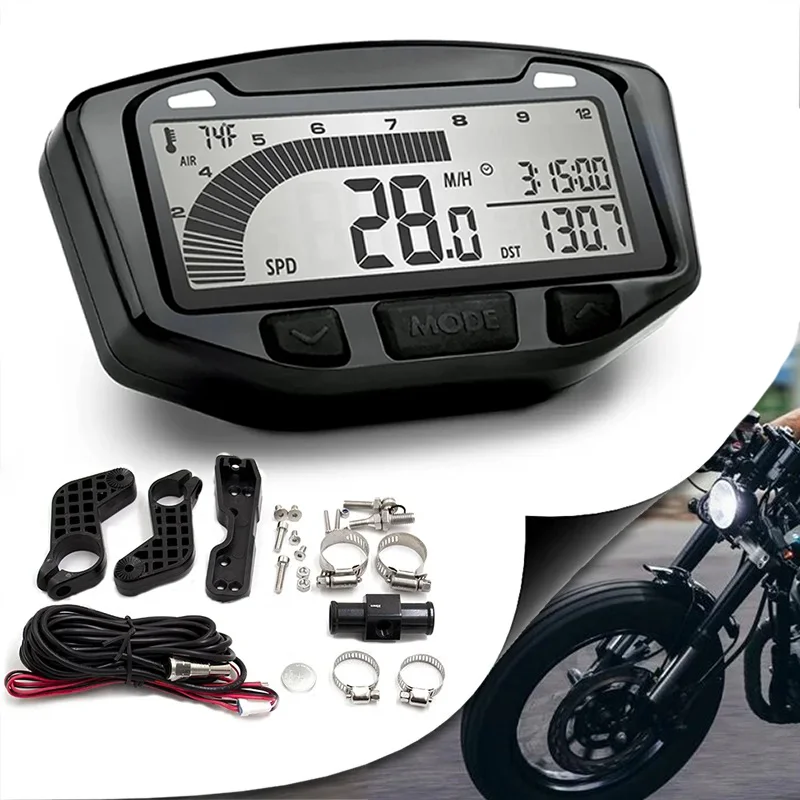 Motorcycle Steam Digital Speedometer Tachometer Odometer For BETA GAS GAS HONDA HUSABERG HUSQVARNA KTM SUZUKI REIJU Trail Tech