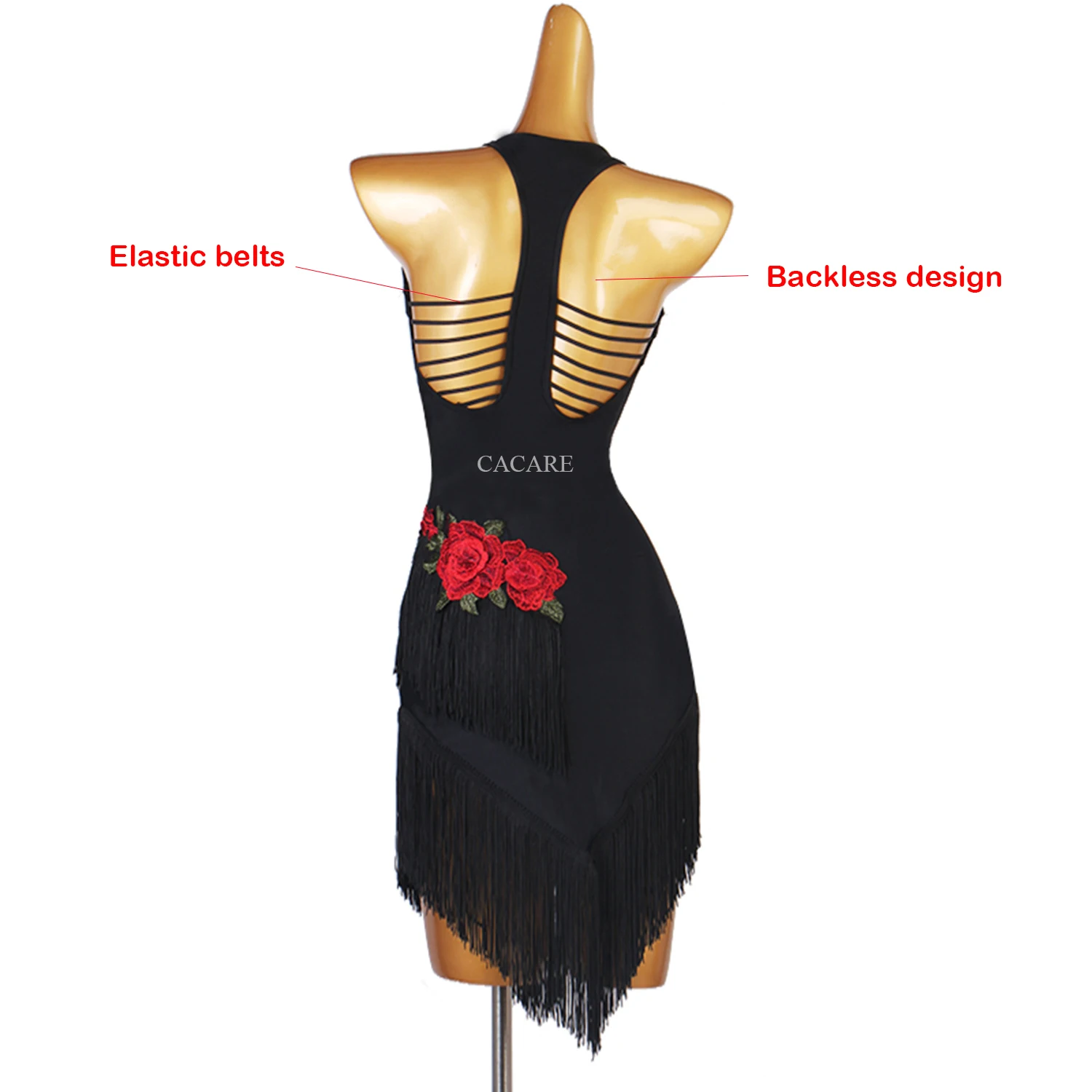 Vestido feminino de dança latina, Vestidos infantis para baile, Vestidos bonitos e elegantes de samba, Traje de palco, 0694, Sale