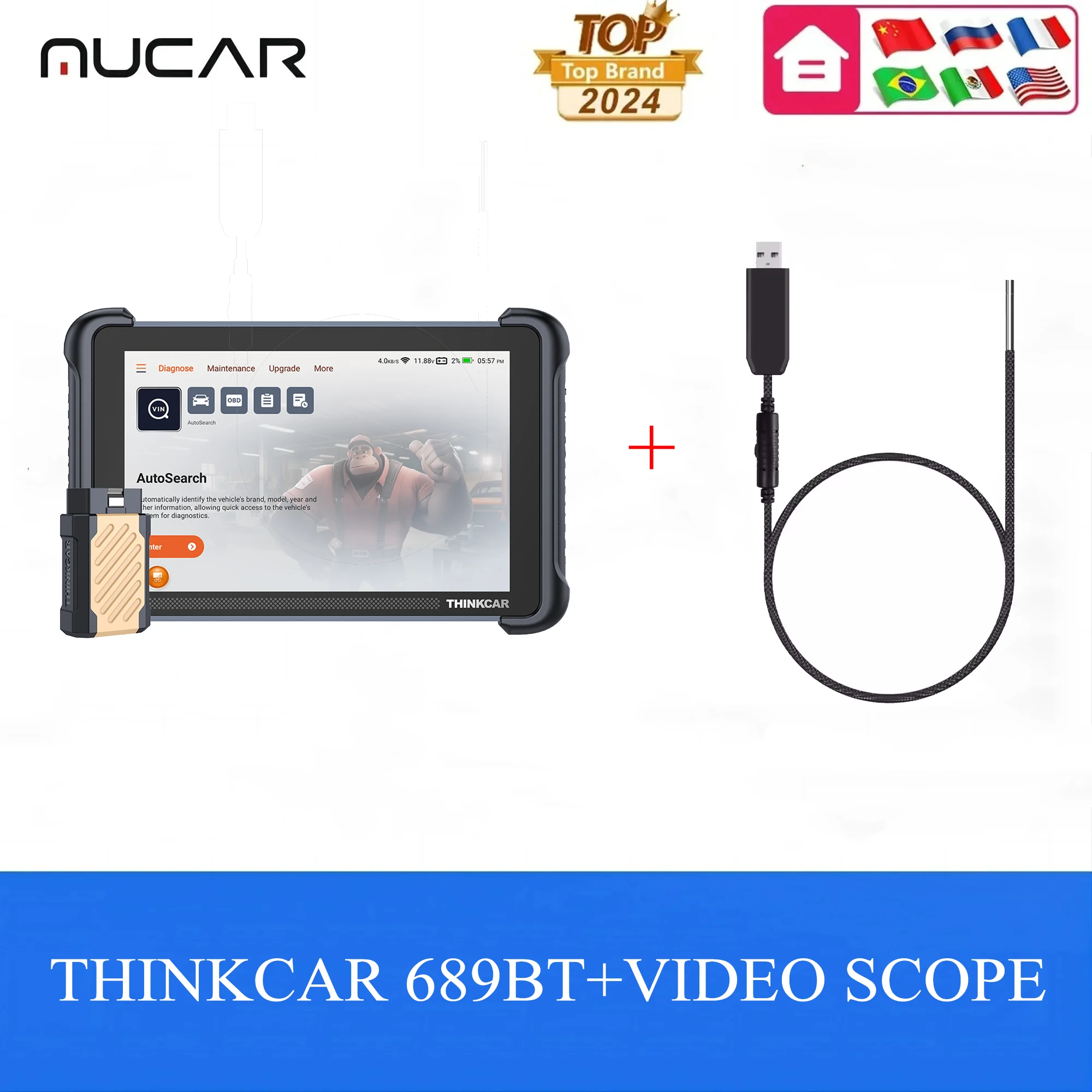 THINKCAR Thinkscan 689BT Thinkcar диагностические инструменты с камерой видеонаблюдения Thinktool 34, срок службы, бесплатное обновление, инструмент сканирования автомобиля THINKCAR Thinkscan 689BT Thinkcar диагностические инструменты с камерой видеонаблюдения Thinktool 34, срок службы, бесплатное обновление, инструмент сканирования автомобиля