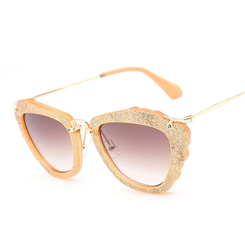 Candisgy new arrival flashing shining Sunglasses Vintage Party Men Or Women Brand Desginer bling bling Luxury Retro glasses hot