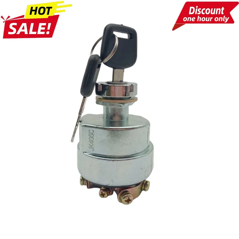 

Forklift Ignition Lock Start Switch JK406C Power Switch 6-pin Start Key Preheating Ignition Switch