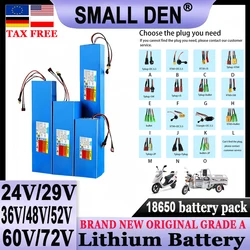 24V 29V 36V 48V 52V 60V 72V 18650 Lithium batterie 9ah-30ah hohe Kapazität mit BMS Roller Motorrad elektrische Fahrrad batterie