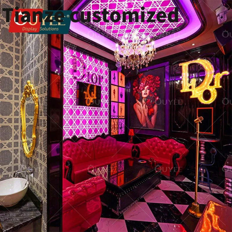 Customized-3D Design Service Night Club Sofa Furniture Night Club Shot Display Lounge Table Night Club