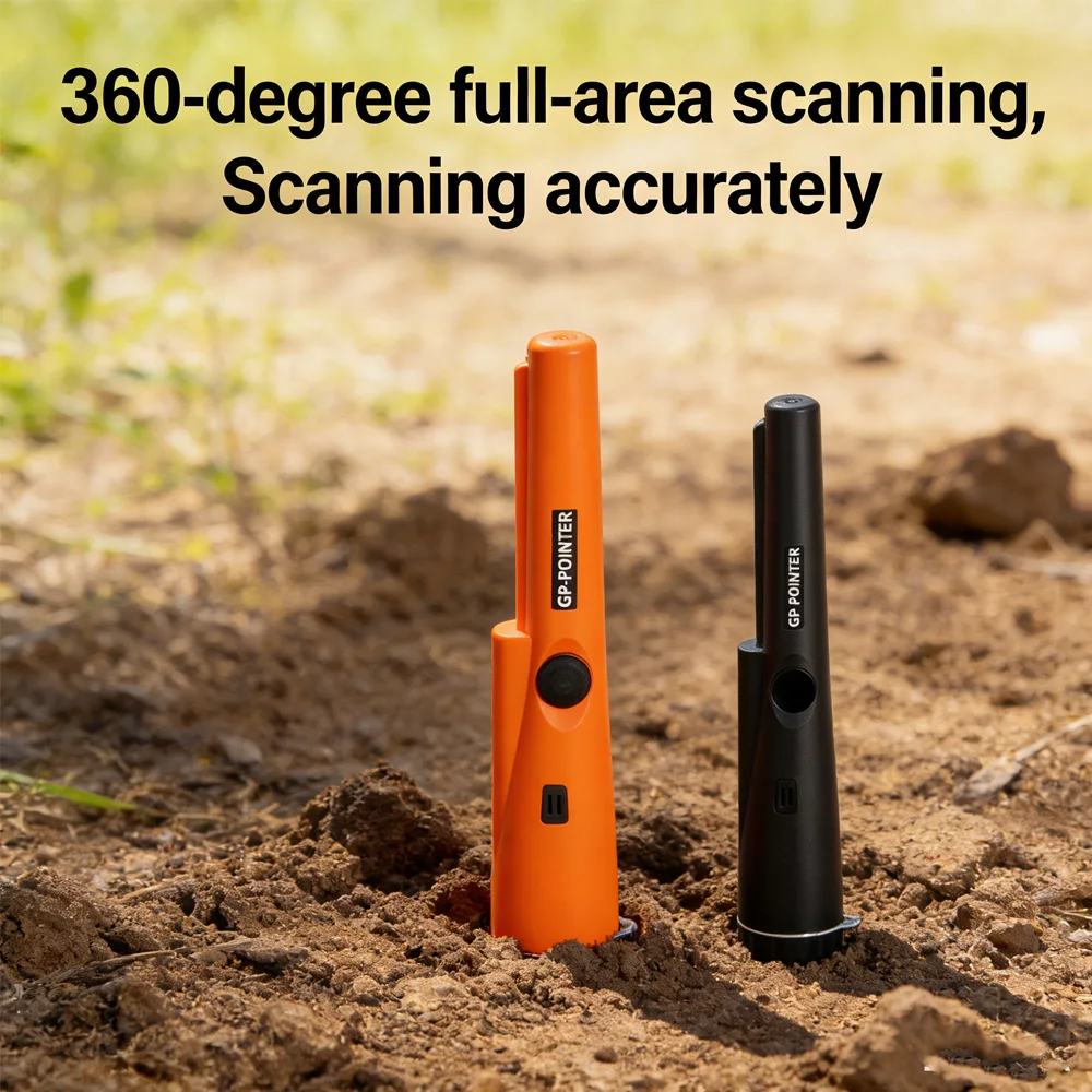Handheld Gold and Silver Metal Detector pointer Pinpointing waterproof 360°Scanning Locating Formetal detector professional