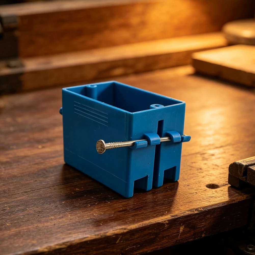 PVC Wall Box UL94-V2 Compliant for Recessed Electrical Installations For Switch Outlet 93 x 57 x 72 mm Blue Flame Retardant