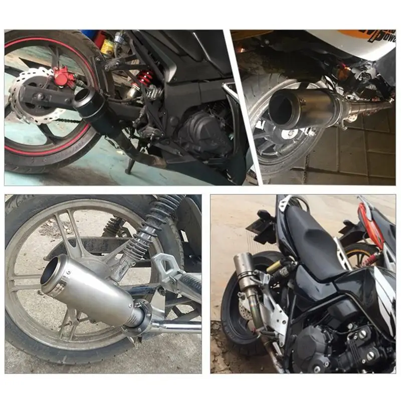 Tubo De Escape De Motocicleta De Aço Inoxidável, Proteção Desbloqueada, 51mm, 60mm SC Exhaust Pipe Substituições