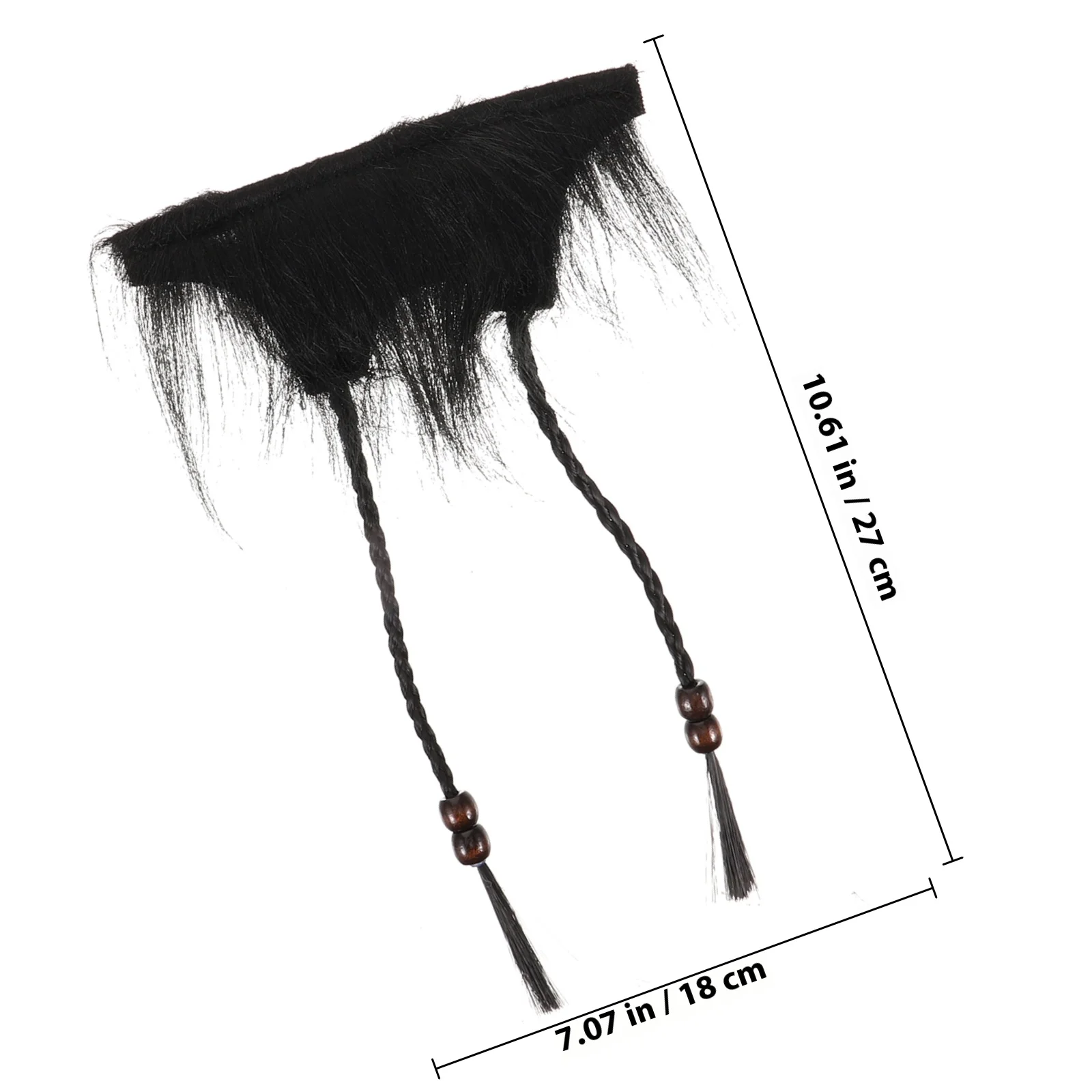 1 set Fake Beard Kit For Cosplay Pirate Costume False Mustache Chin Braid Beard Men Party Accessory Fake Beards For Cosplay