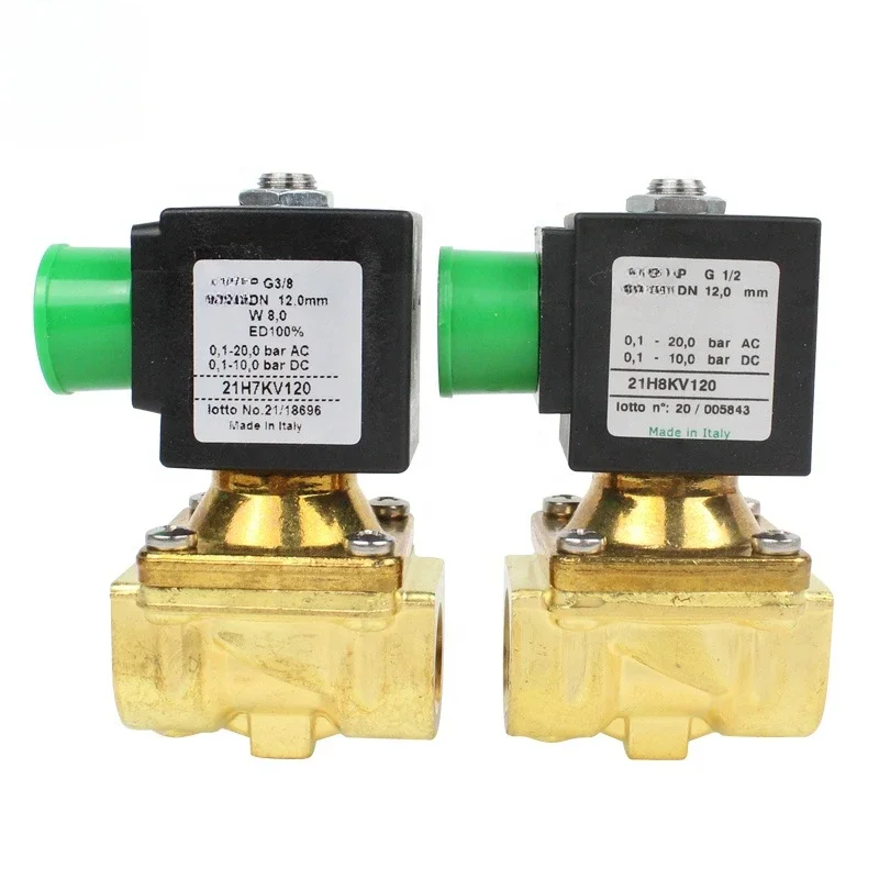 for 21H7KV120 21H8KV120 21H9KV180 3/8inch Solenoid valve 2/2 way N.C. With pilot control for water