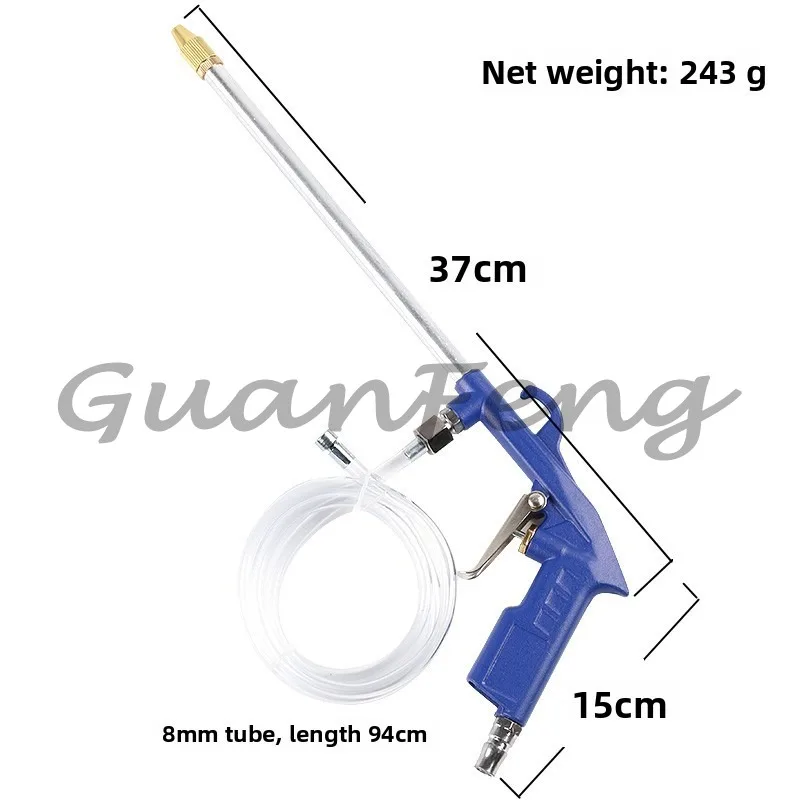 Automobile engine cleaning, oil passage cleaning, water and gas dual-purpose air conditioner cleaning and blowing dust