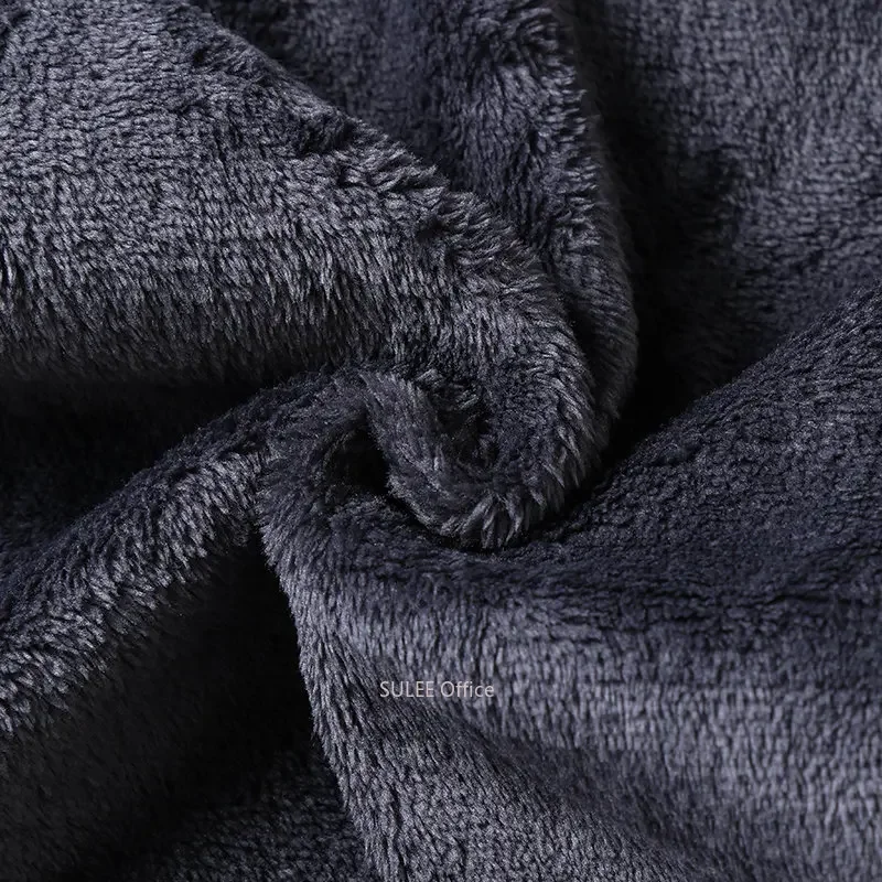 2025 شتاء دافئ الدينيم جينز صوف غير رسمي الرجال مرونة سليم صالح تمتد سميكة المخملية السراويل أسود رمادي أزرق الجينز #6