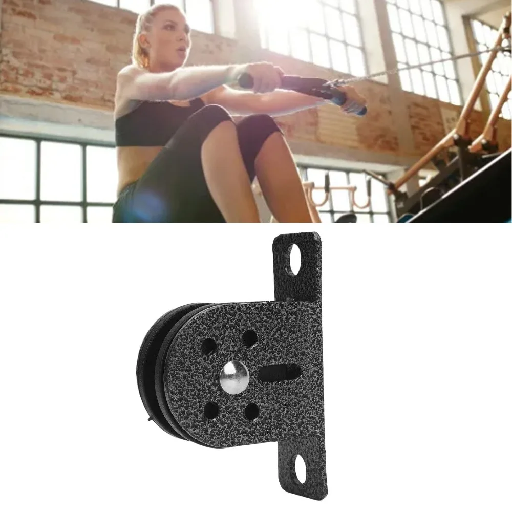3pcs Compact Iron Construction Fixed Pulley Block Small Size Fixed Type Ceiling Mount Pulley Pulley Wheel System Ceiling Mount