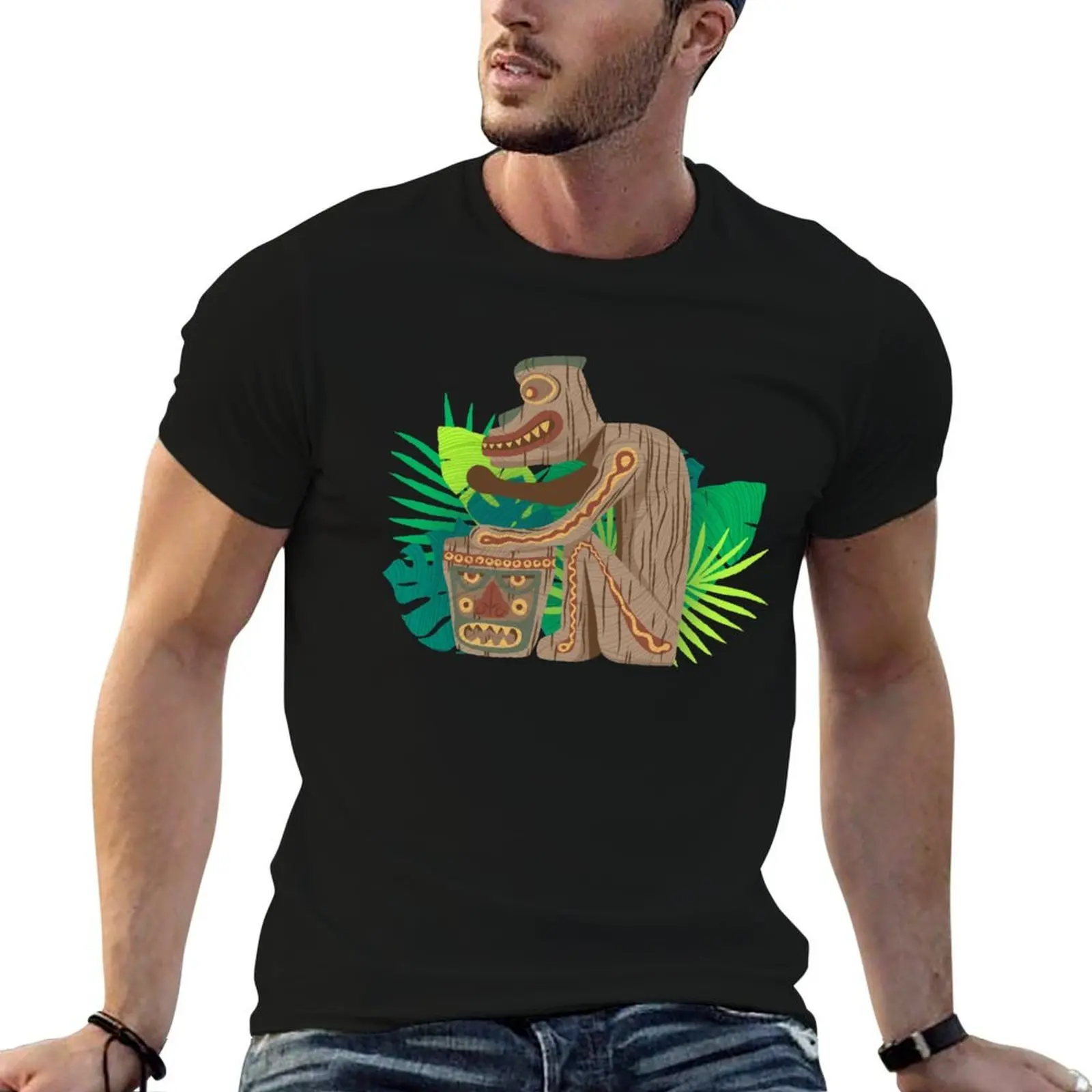 Tiki Room Rain God T-Shirt Thanksgiving Day Tee Top