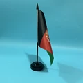 Black plastic pole