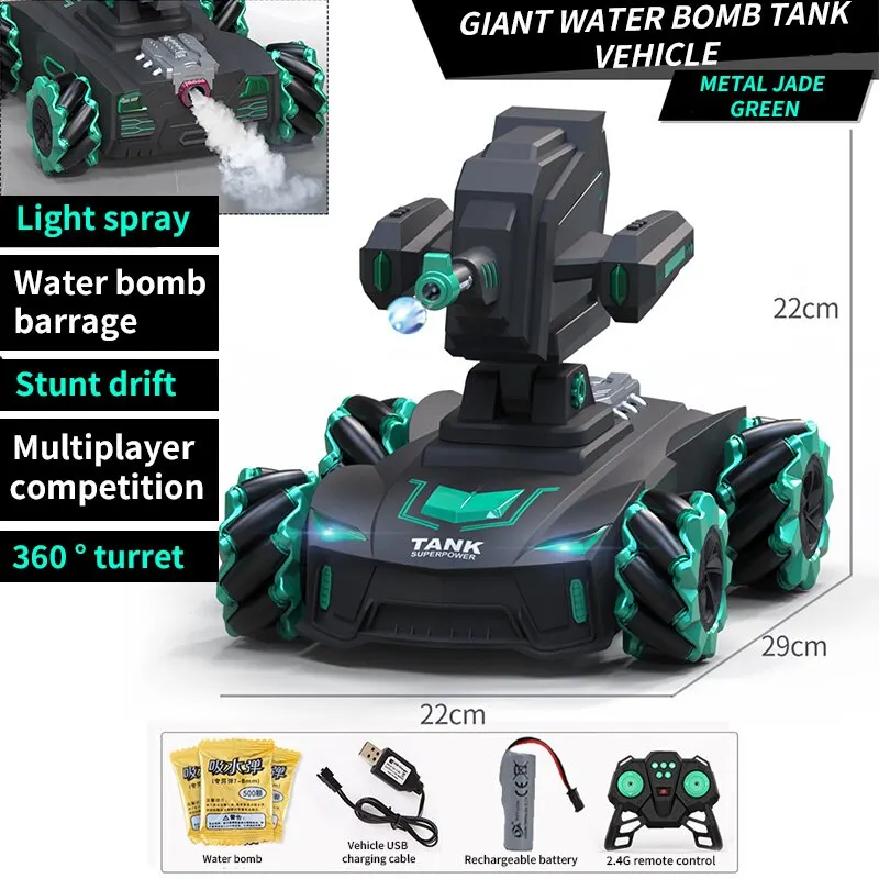 Jouet tout-terrain Mech pour enfants, peut lancer une bombe à eau, voiture télécommandée, geste, induction, bataille, précieuse, quatre roues motrices, garçon
