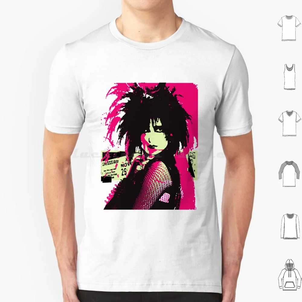 Siouxsie Sioux T Shirt Big Size 100% Cotton Punk Goth Siouxsie Sioux Siouxsie Siouxsie And The Banshees 80S Gothic New Wave