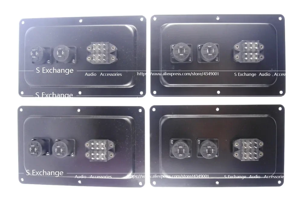 4 SZTUK / ZESTAW Kompatybilny z JBL SRX725 728 718 715 Tylny panel z złączami i przełącznikiem Część a